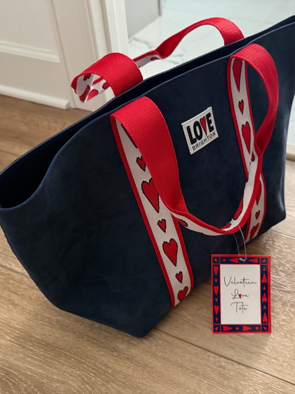 Brighton Velvet Tote Bag